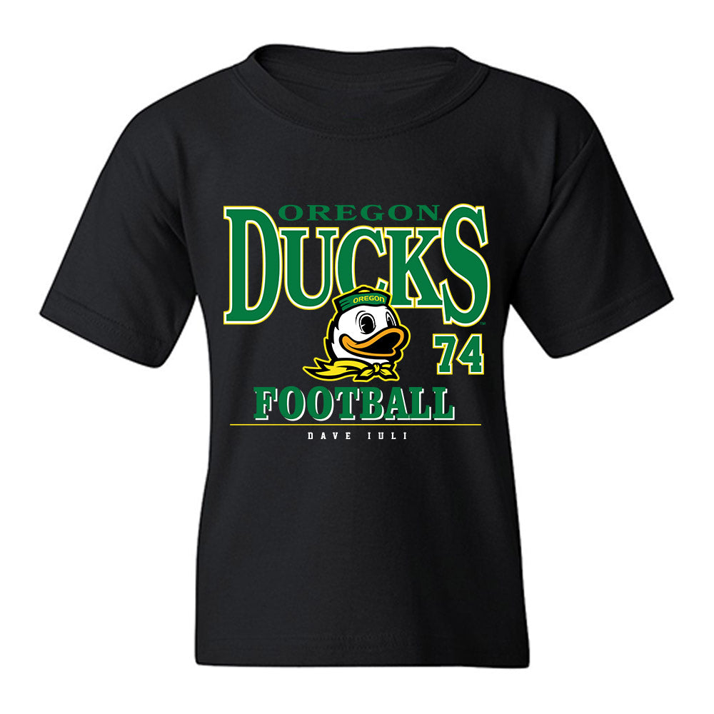 Oregon - NCAA Football : Dave Iuli - Classic Fashion Shersey Youth T-Shirt-0