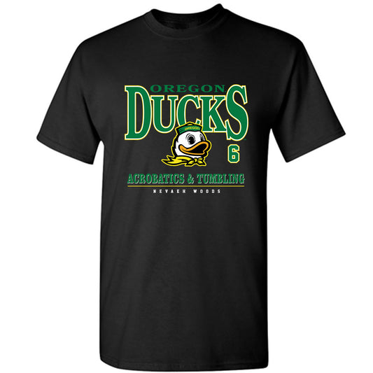 Oregon - NCAA Acrobatics & Tumbling : Nevaeh Woods - Classic Fashion Shersey T-Shirt-0