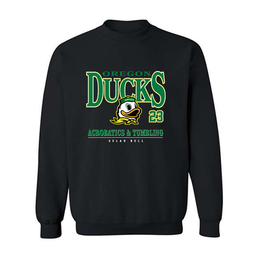 Oregon - NCAA Acrobatics & Tumbling : selah bell - Classic Fashion Shersey Crewneck Sweatshirt-0