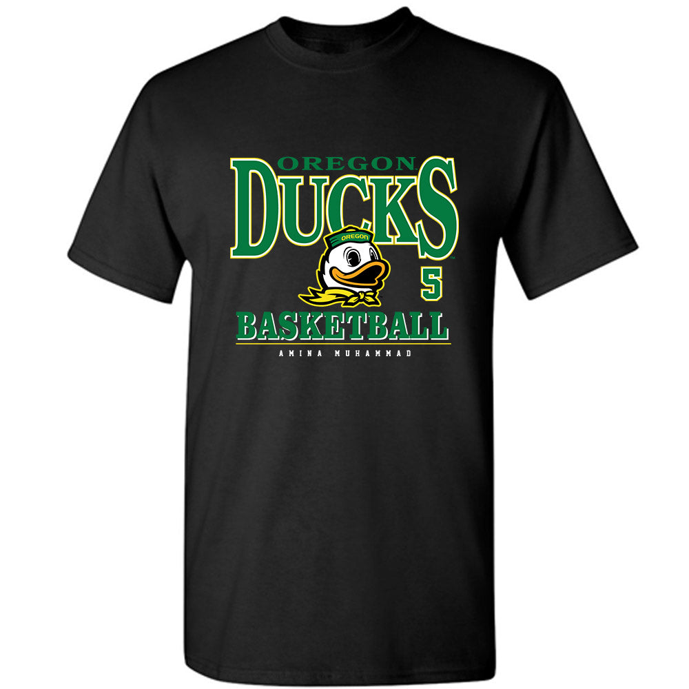 Oregon - NCAA Women's Basketball : Amina Muhammad - Classic Fashion Shersey T-Shirt-0