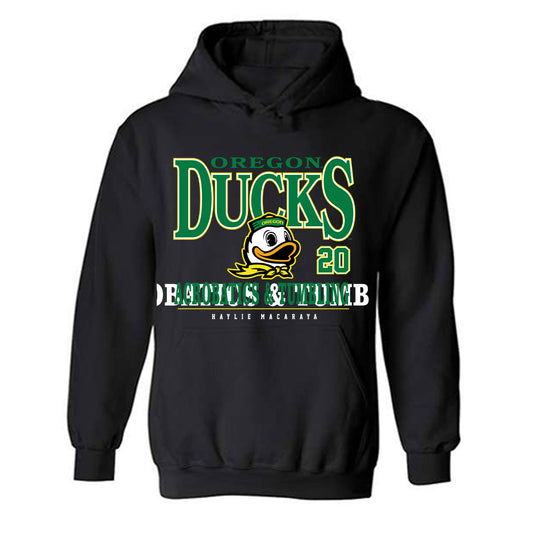 Oregon - NCAA Acrobatics & Tumbling : Haylie Macaraya - Classic Fashion Shersey Hooded Sweatshirt-0
