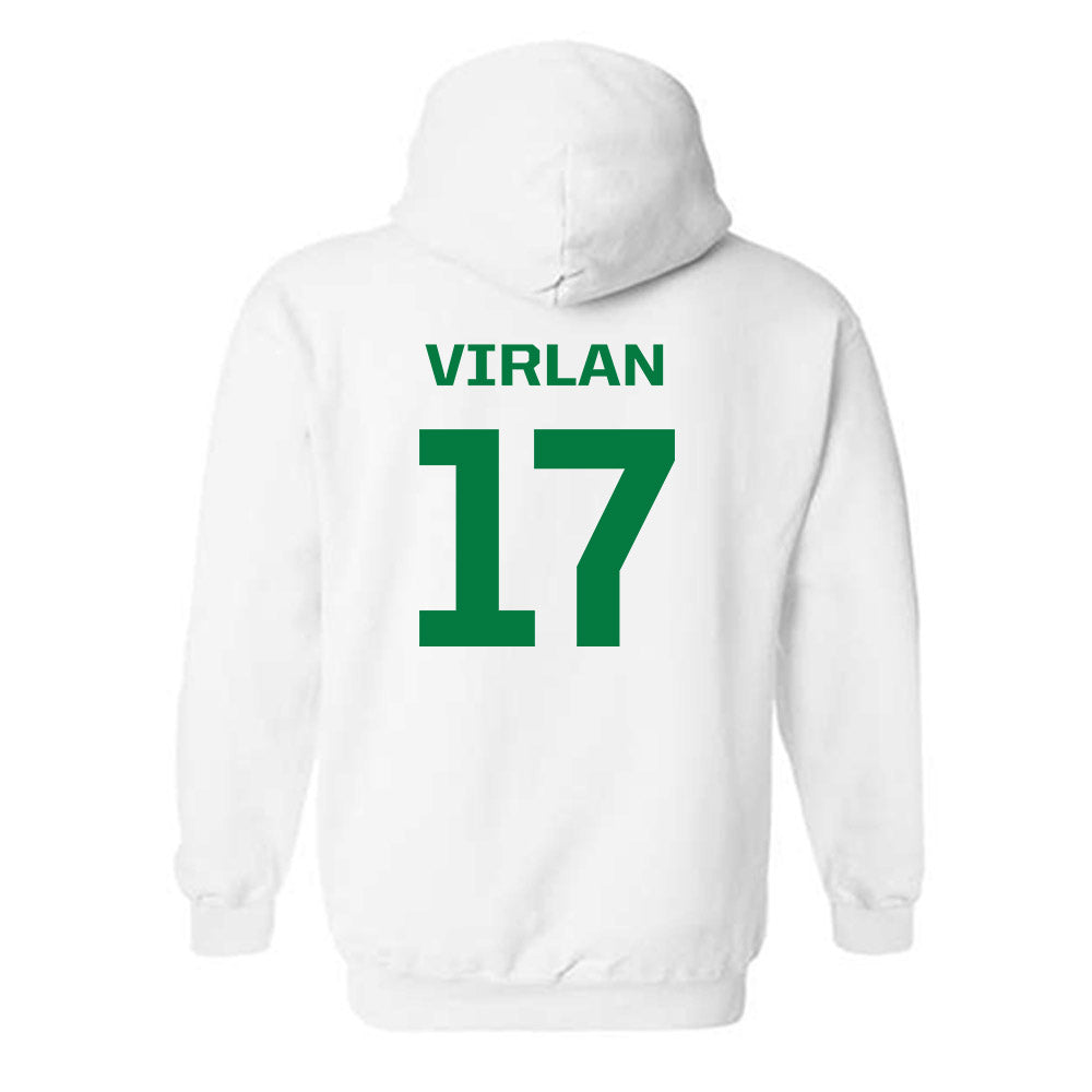 Oregon - NCAA Women's Volleyball : Dalia Virlan - Classic Fashion Shersey Hooded Sweatshirt-1