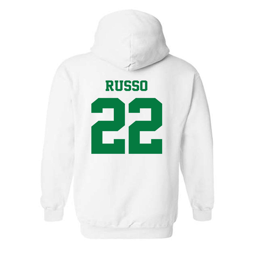 Oregon - NCAA Women's Soccer : Logan Russo - Classic Fashion Shersey Hooded Sweatshirt-1