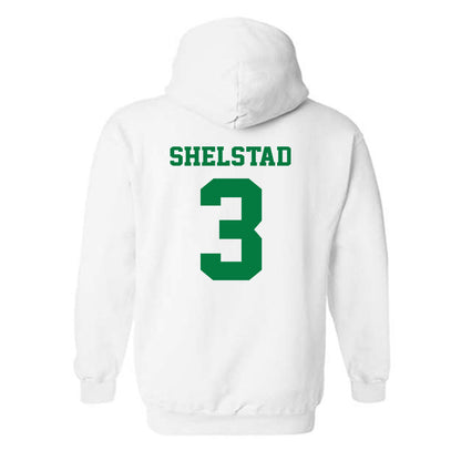 Oregon - NCAA Men's Basketball : Jackson Shelstad - Classic Fashion Shersey Hooded Sweatshirt-1