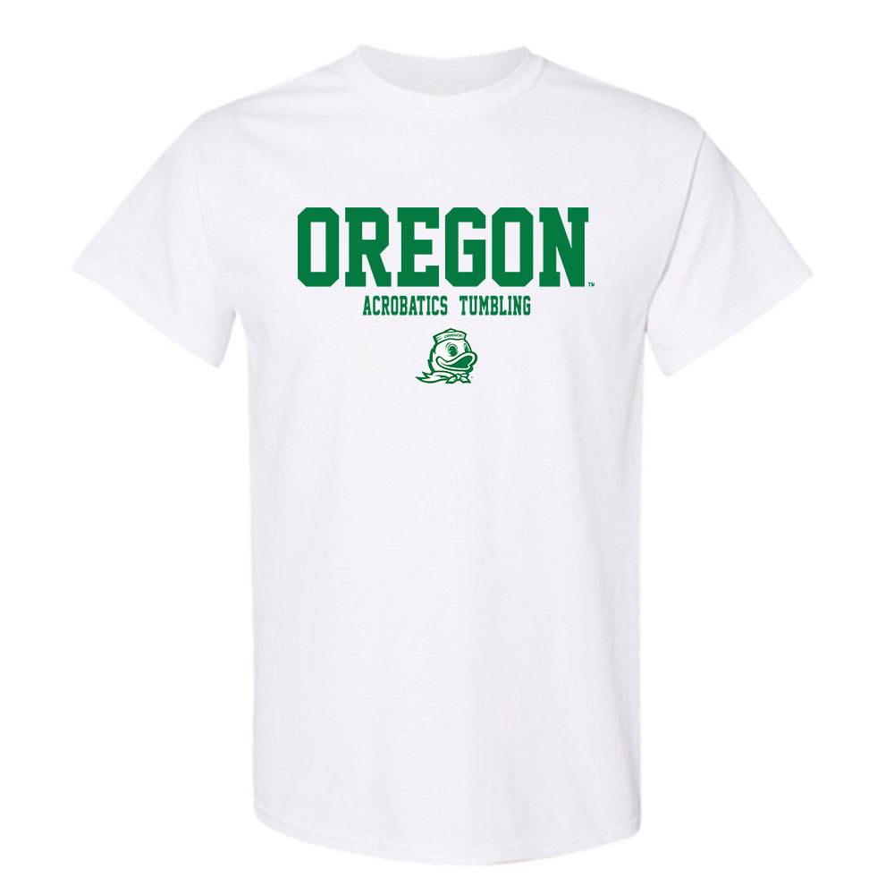 Oregon - NCAA Acrobatics & Tumbling : Nevaeh Woods - Classic Fashion Shersey T-Shirt-0