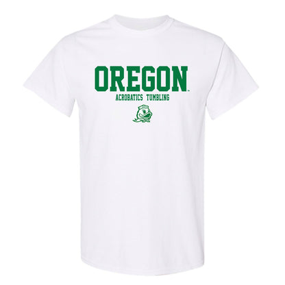 Oregon - NCAA Acrobatics & Tumbling : Samantha Woolley - Classic Fashion Shersey T-Shirt-0