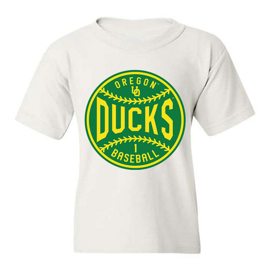 Oregon - NCAA Baseball : Tyler Jones - Sports Shersey Youth T-Shirt-0