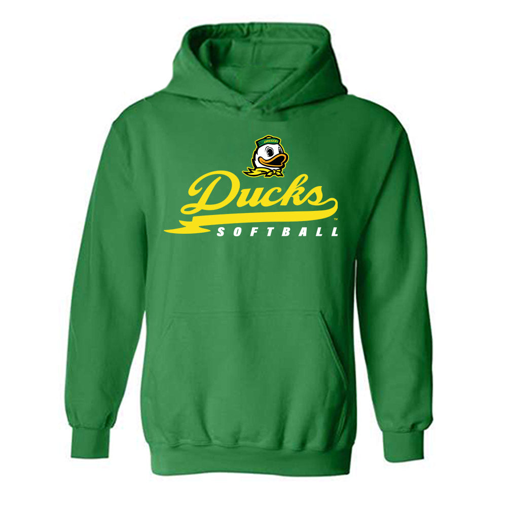 Oregon - NCAA Softball : Amari Harper - Sports Shersey Hooded Sweatshirt-0