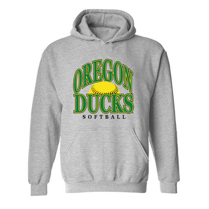 Oregon - NCAA Softball : Lyndsey Grein - Sports Shersey Hooded Sweatshirt-0