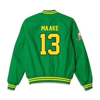 Oregon - NCAA Softball : Stefini Ma'ake - Bomber Jacket-1