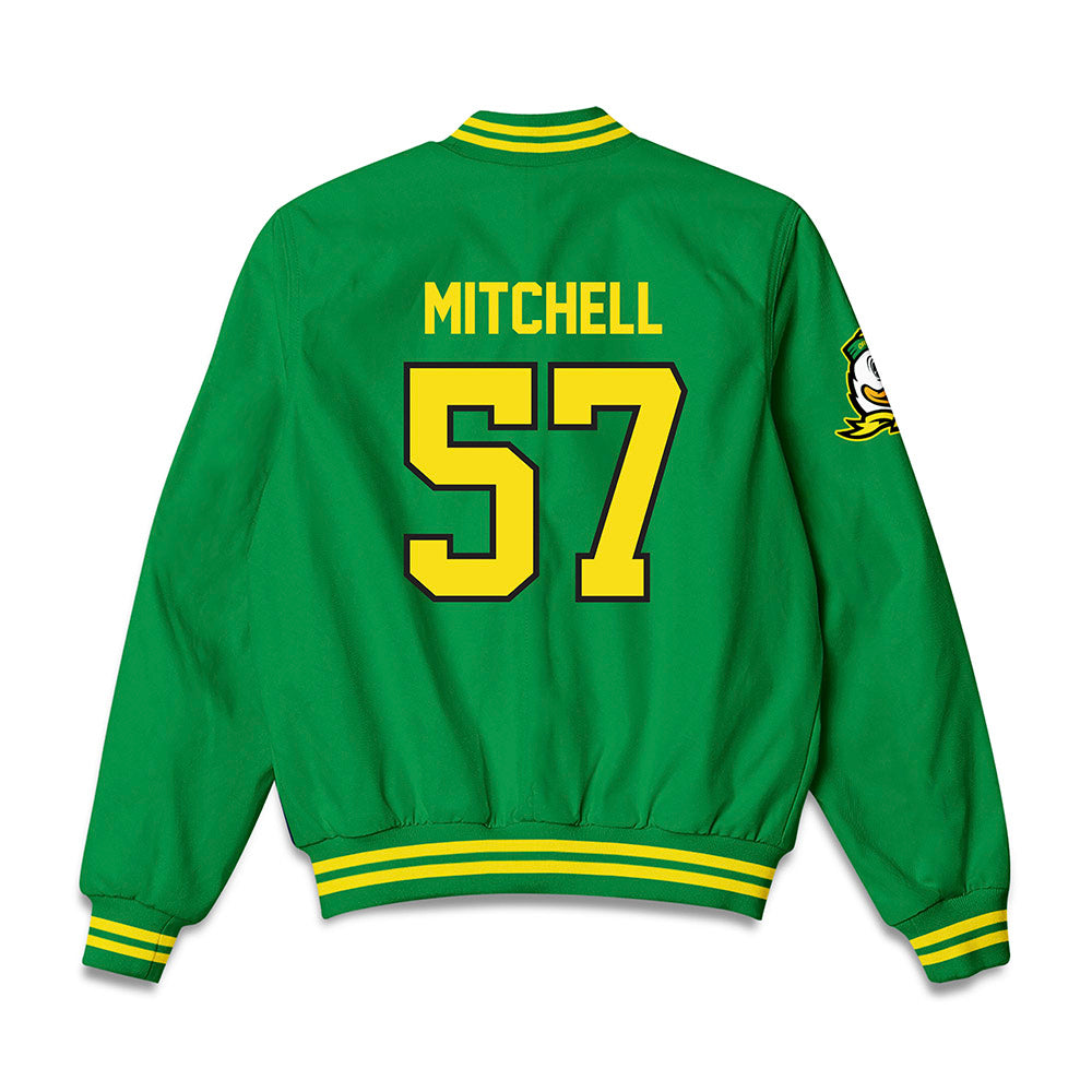 Oregon - NCAA Acrobatics & Tumbling : Genesis Mitchell - Bomber Jacket-1