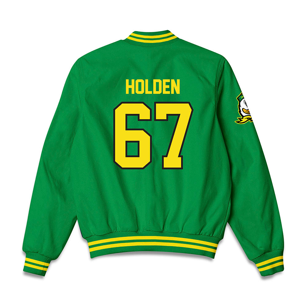 Oregon - NCAA Softball : Trinity Holden - Bomber Jacket-1