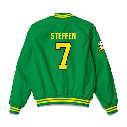 Oregon - NCAA Softball : Abby Steffen - Bomber Jacket-1
