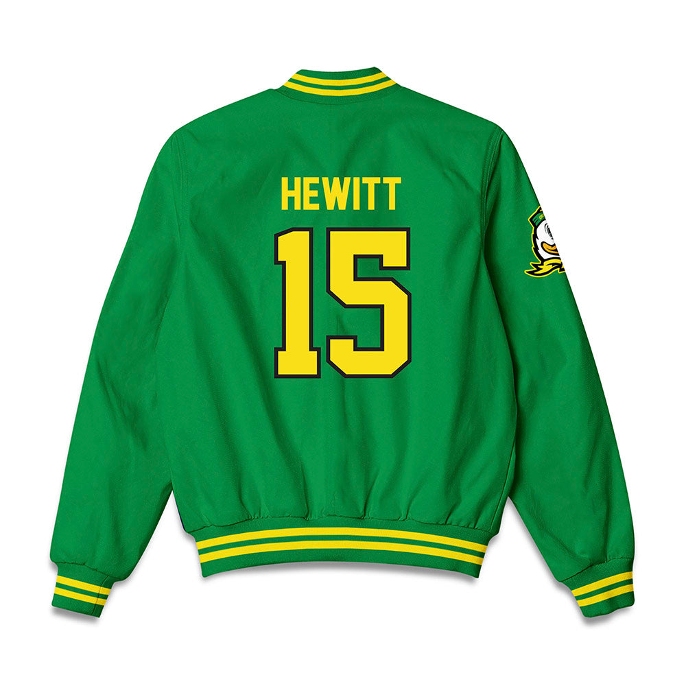 Oregon - NCAA Softball : Remmington Hewitt - Bomber Jacket-1