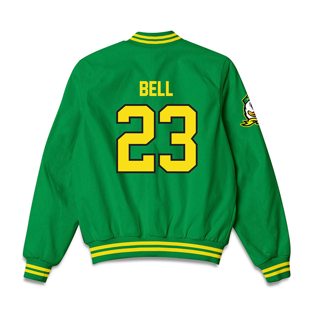 Oregon - NCAA Acrobatics & Tumbling : Selah Bell - Bomber Jacket-1