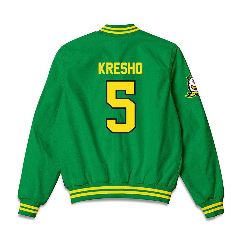 Oregon - NCAA Softball : Elyse Kresho - Bomber Jacket-1