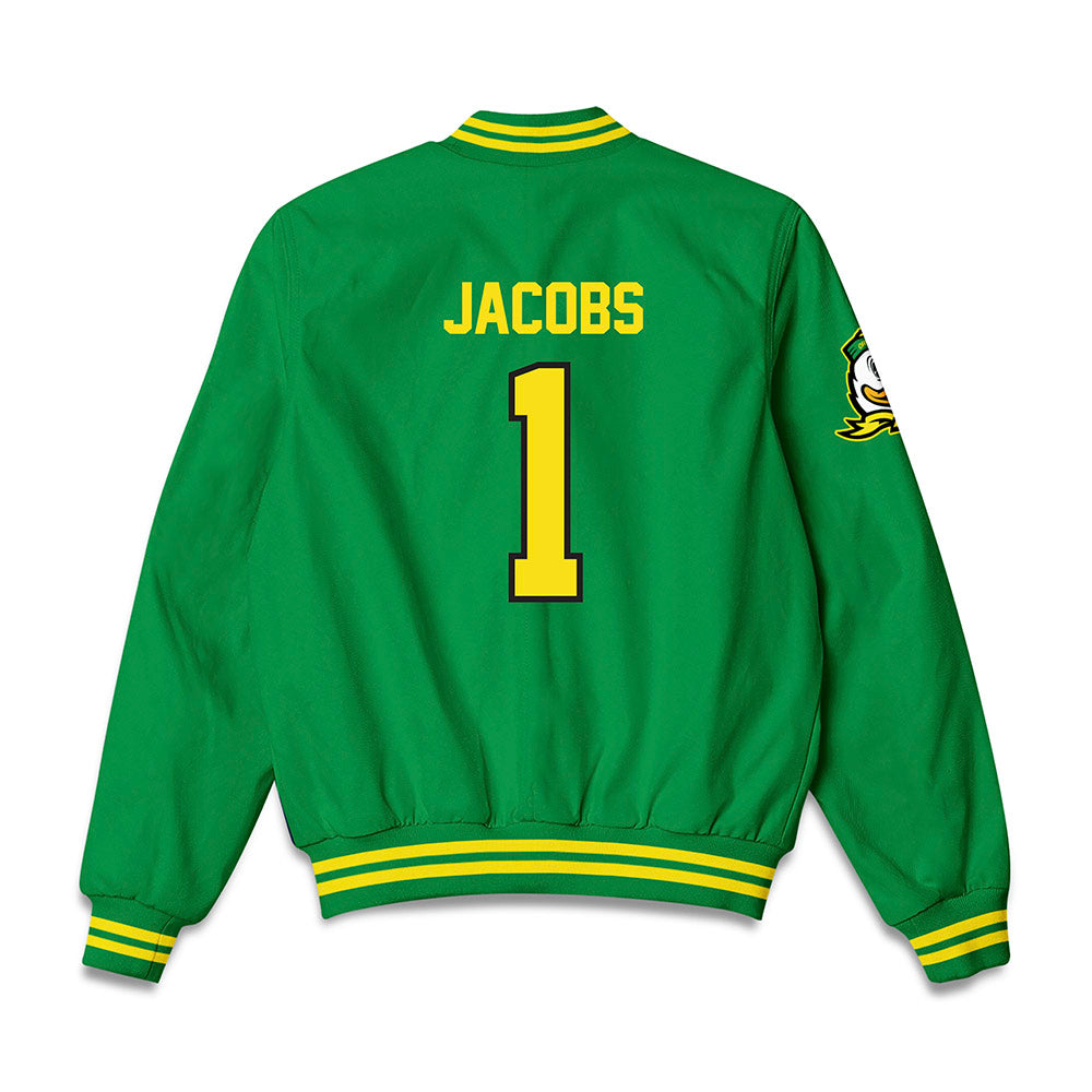 Oregon - NCAA Women's Basketball : Mia Jacobs - Bomber Jacket-1