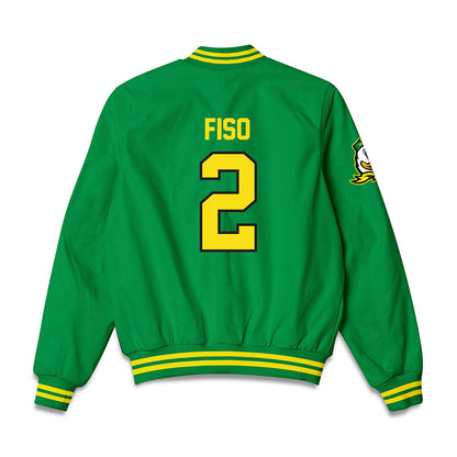 Oregon - NCAA Women's Basketball : Katie Fiso - Bomber Jacket-1