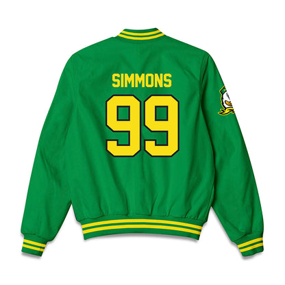 Oregon - NCAA Football : Jerome Simmons - Bomber Jacket-1