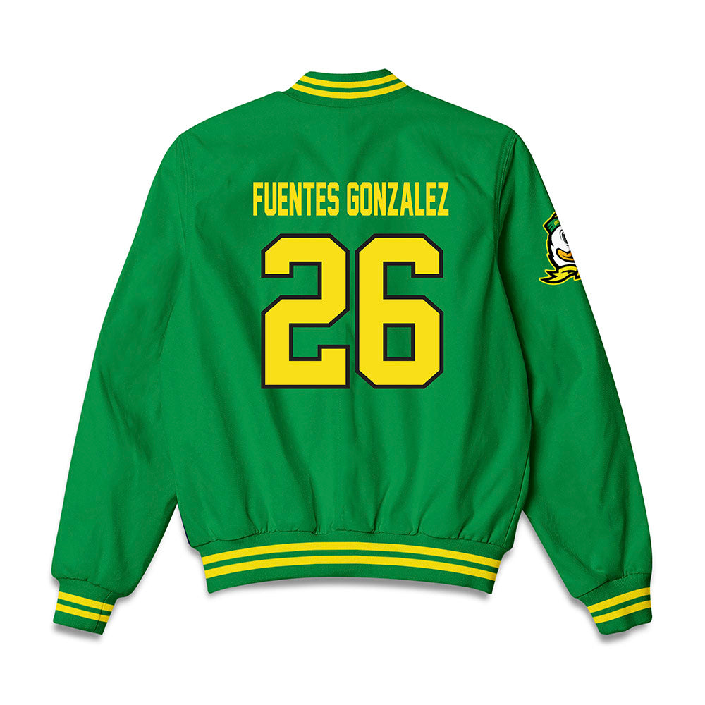 Oregon - NCAA Women's Soccer : Giselle Fuentes Gonzalez - Bomber Jacket-1