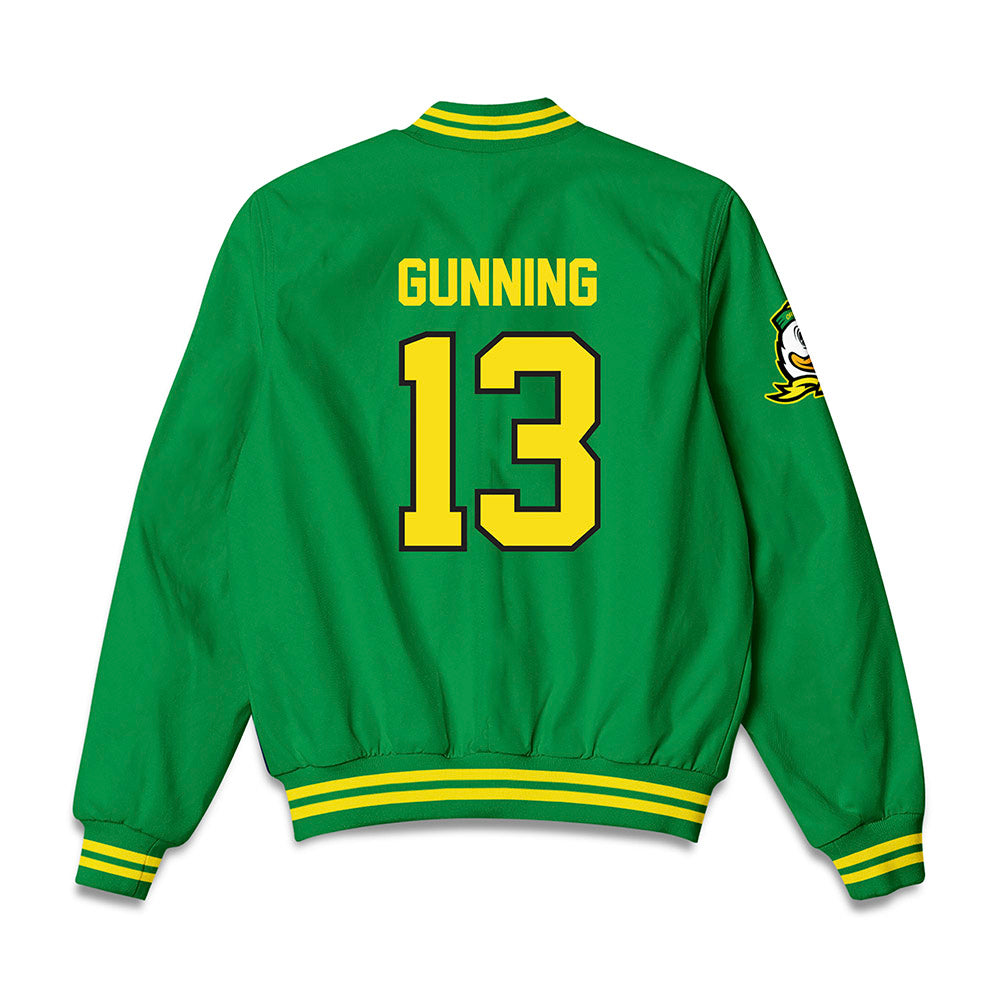 Oregon - NCAA Women's Lacrosse : Kaley Gunning - Bomber Jacket-1