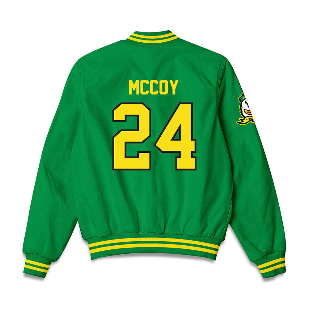 Oregon - NCAA Softball : Rylee McCoy - Bomber Jacket-1