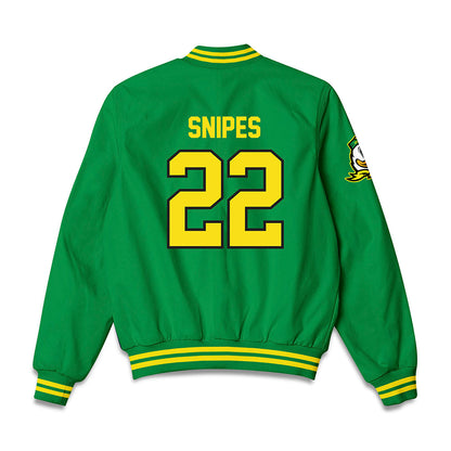 Oregon - NCAA Beach Volleyball : Elsa Snipes - Bomber Jacket-1