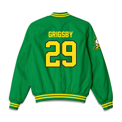 Oregon - NCAA Acrobatics & Tumbling : Reagan Grigsby - Bomber Jacket-1
