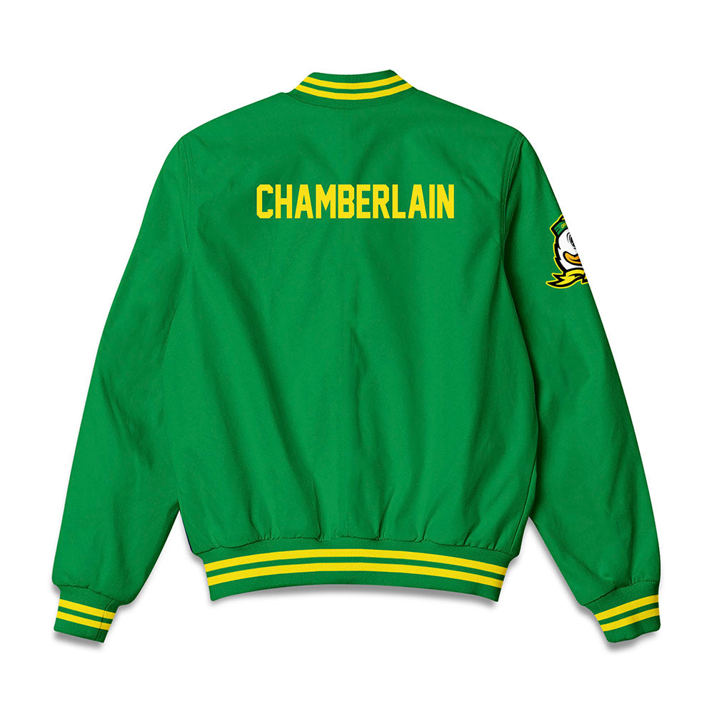 Oregon - NCAA Baseball : Cole Chamberlain - Bomber Jacket-1