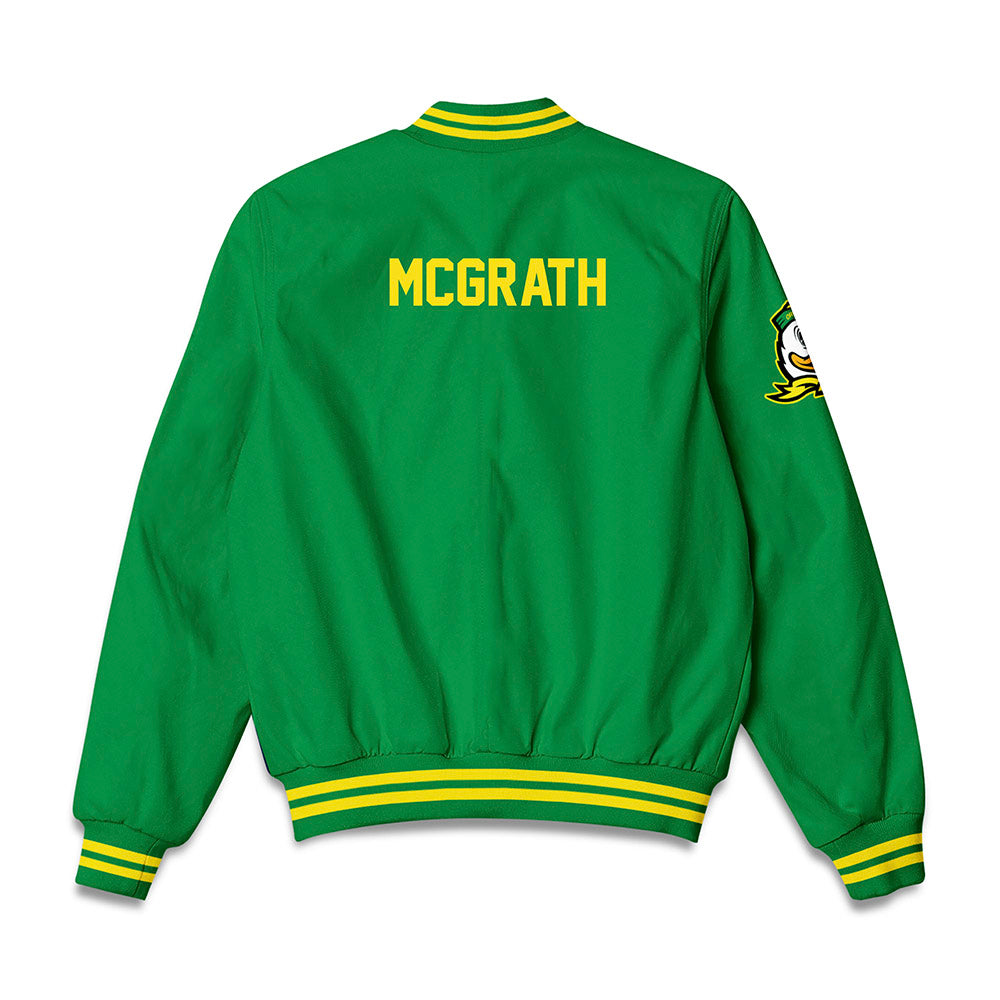 Oregon - NCAA Beach Volleyball : Mia Mcgrath - Bomber Jacket-1