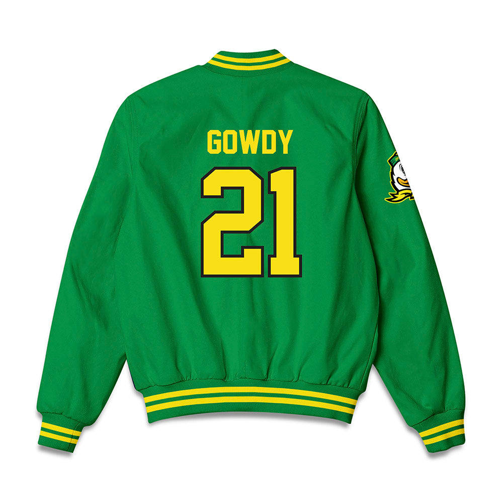 Oregon - NCAA Acrobatics & Tumbling : Ava Gowdy - Bomber Jacket-1