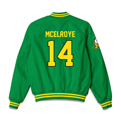 Oregon - NCAA Women's Lacrosse : Nya McElroye - Bomber Jacket-1