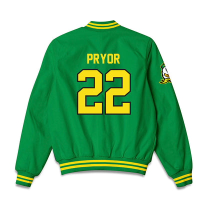 Oregon - NCAA Men's Basketball : Devon Pryor - Bomber Jacket-1
