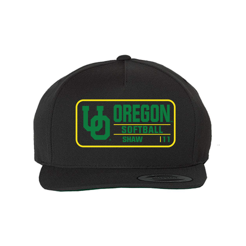 Oregon - NCAA Softball : Ayanna Shaw - Snapback Hat-0