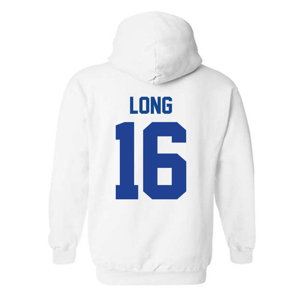 Kentucky - NCAA Football : JacQai Long - Classic Shersey Hooded Sweatshirt-1