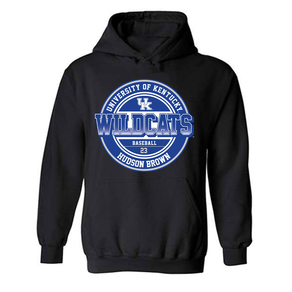 Kentucky - NCAA Baseball : Hudson Brown - Classic Fashion Shersey Hooded Sweatshirt-0