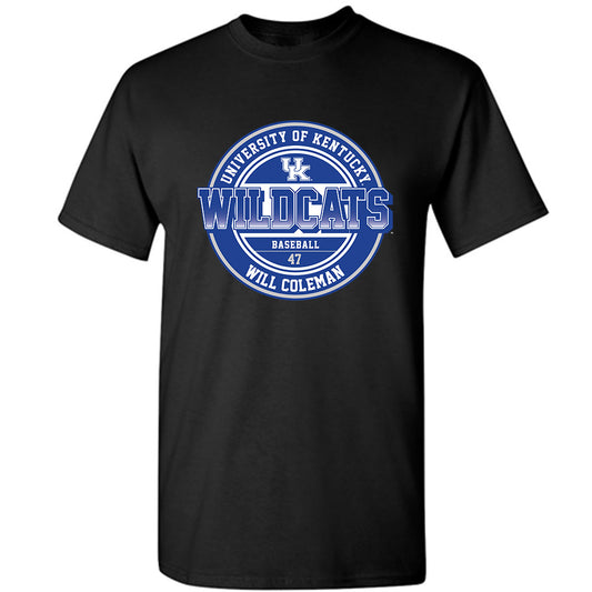 Kentucky - NCAA Baseball : Will Coleman - Classic Fashion Shersey T-Shirt-0