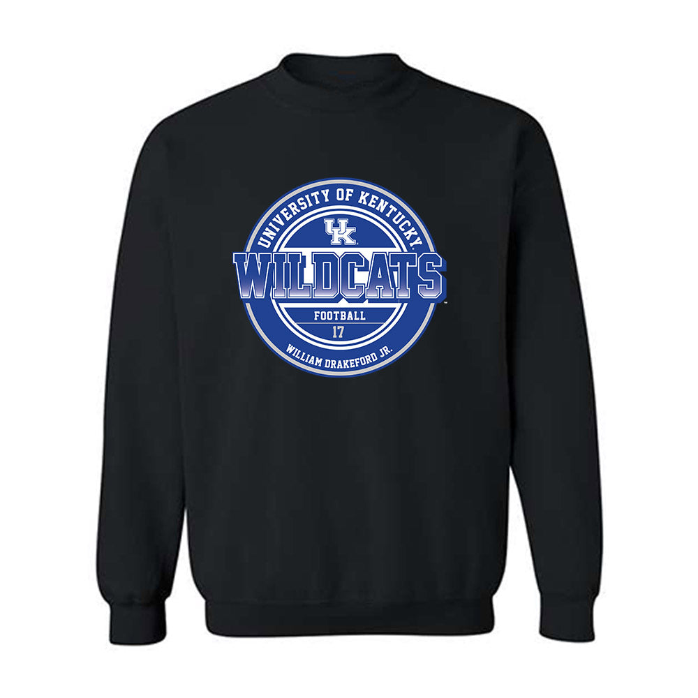 Kentucky - NCAA Football : William Drakeford Jr. - Classic Fashion Shersey Crewneck Sweatshirt-0