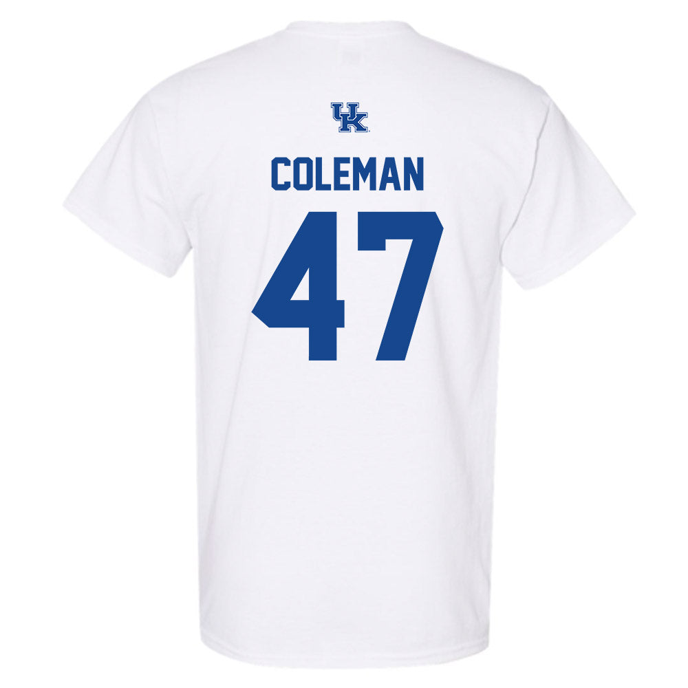 Kentucky - NCAA Baseball : Will Coleman - Classic Shersey T-Shirt-1