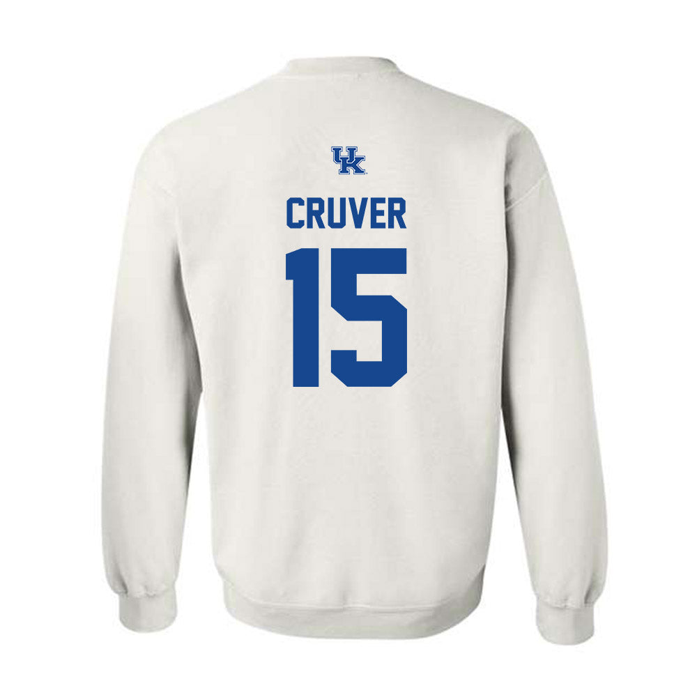 Kentucky - NCAA Football : Carson Cruver - Classic Shersey Crewneck Sweatshirt-1