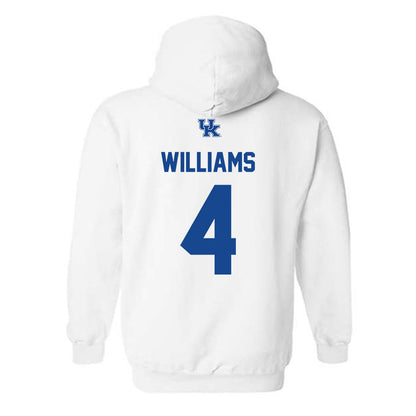 Kentucky - NCAA Men's Basketball : Mason Williams - Classic Shersey Hooded Sweatshirt-1