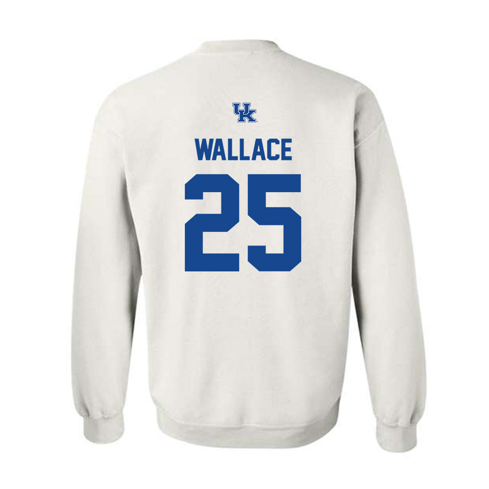 Kentucky - NCAA Football : Tavion Wallace - Classic Shersey Crewneck Sweatshirt-1