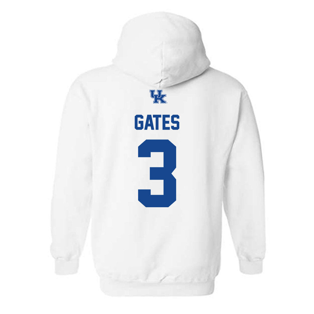 Kentucky - NCAA Football : Aaron Gates - Classic Shersey Hooded Sweatshirt-1