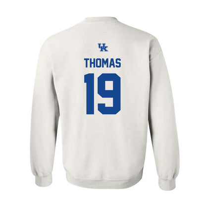 Kentucky - NCAA Football : Kevis Thomas - Classic Shersey Crewneck Sweatshirt-1