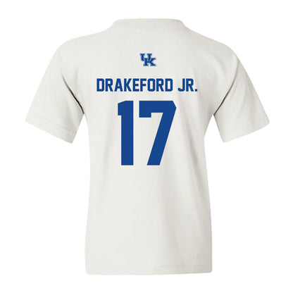 Kentucky - NCAA Football : William Drakeford Jr. - Classic Shersey Youth T-Shirt-1