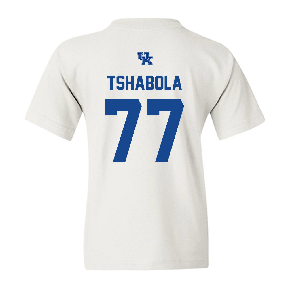 Kentucky - NCAA Football : Tegra Tshabola - Classic Shersey Youth T-Shirt-1