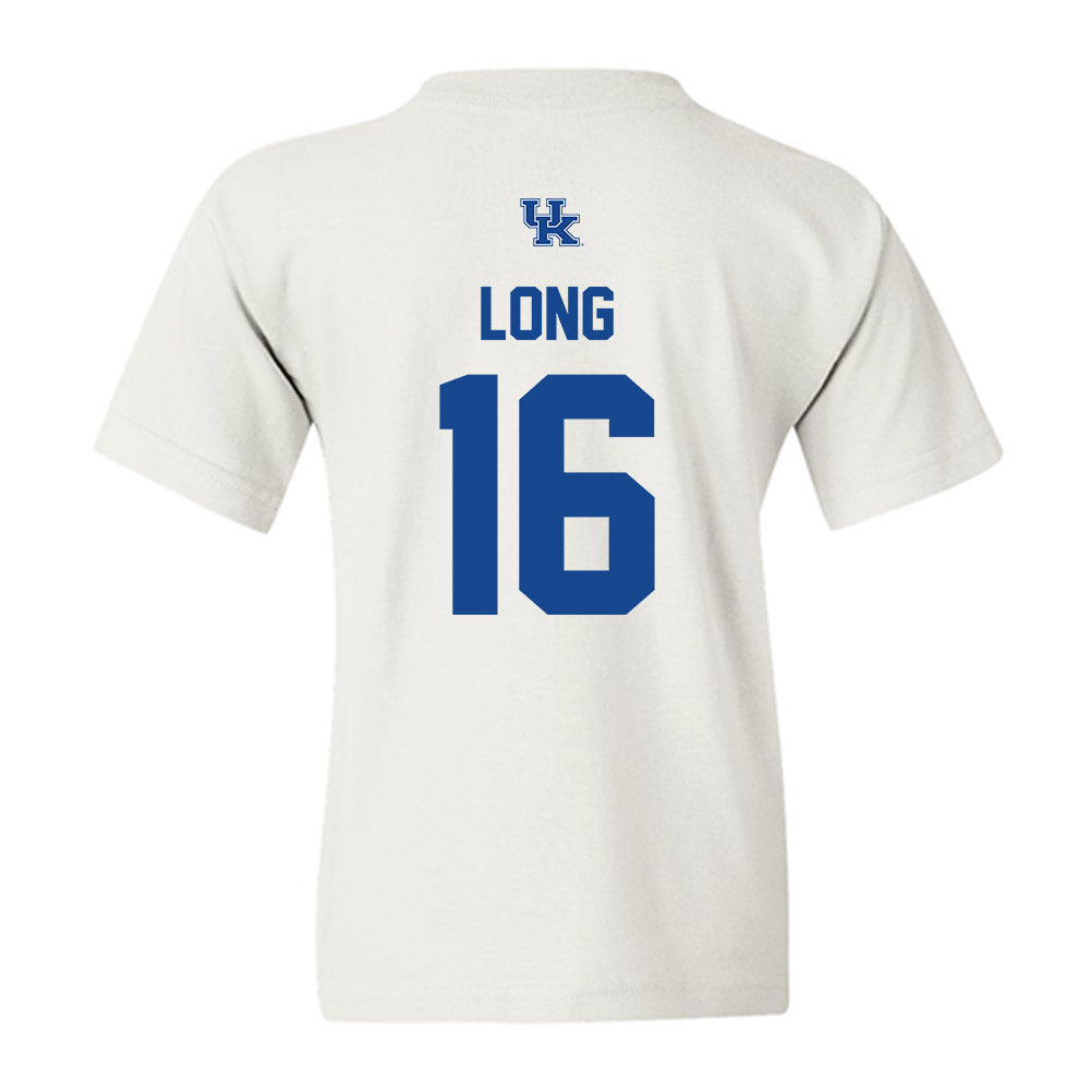 Kentucky - NCAA Football : JacQai Long - Classic Shersey Youth T-Shirt-1