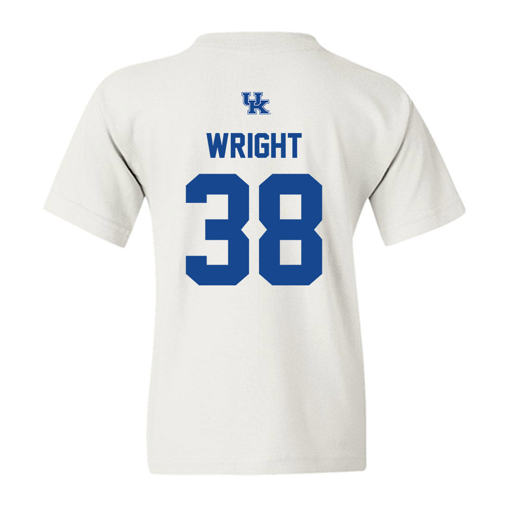 Kentucky - NCAA Football : Tyler Wright - Classic Shersey Youth T-Shirt-1