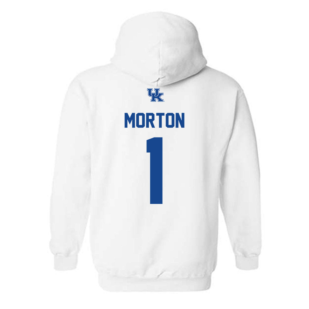 Kentucky - NCAA Men's Basketball : Jerone Morton - Classic Shersey Hooded Sweatshirt-1