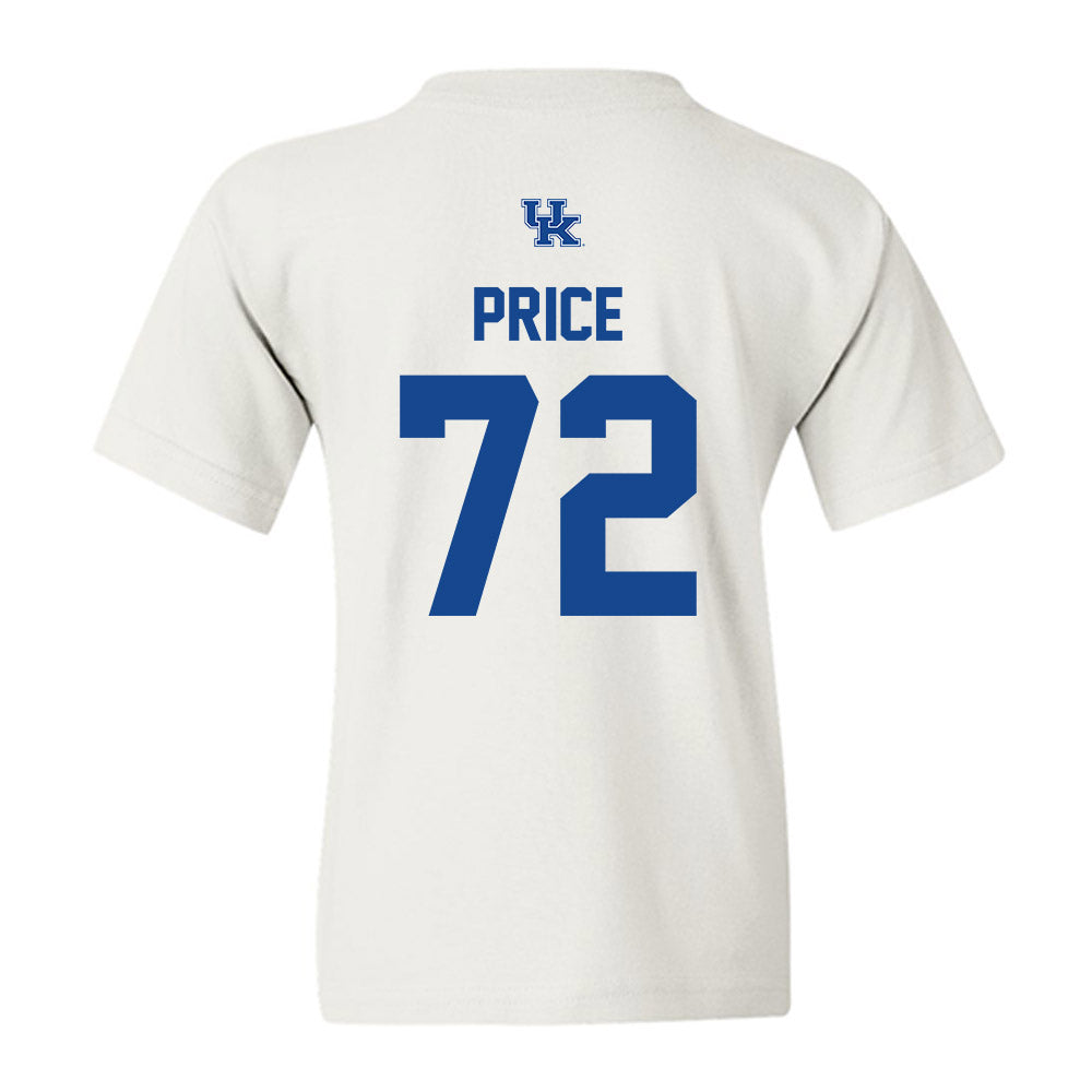 Kentucky - NCAA Football : Coleton Price - Classic Shersey Youth T-Shirt-1